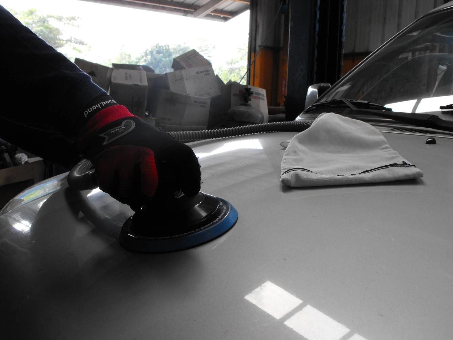 Master Palm Heavy Duty 5" Dual Action Random Orbital Palm Dust Collect Sander, 1.2 Hp, 0.1 Orbit Size - 57550 - USD $280 - Master Palm Pneumatic