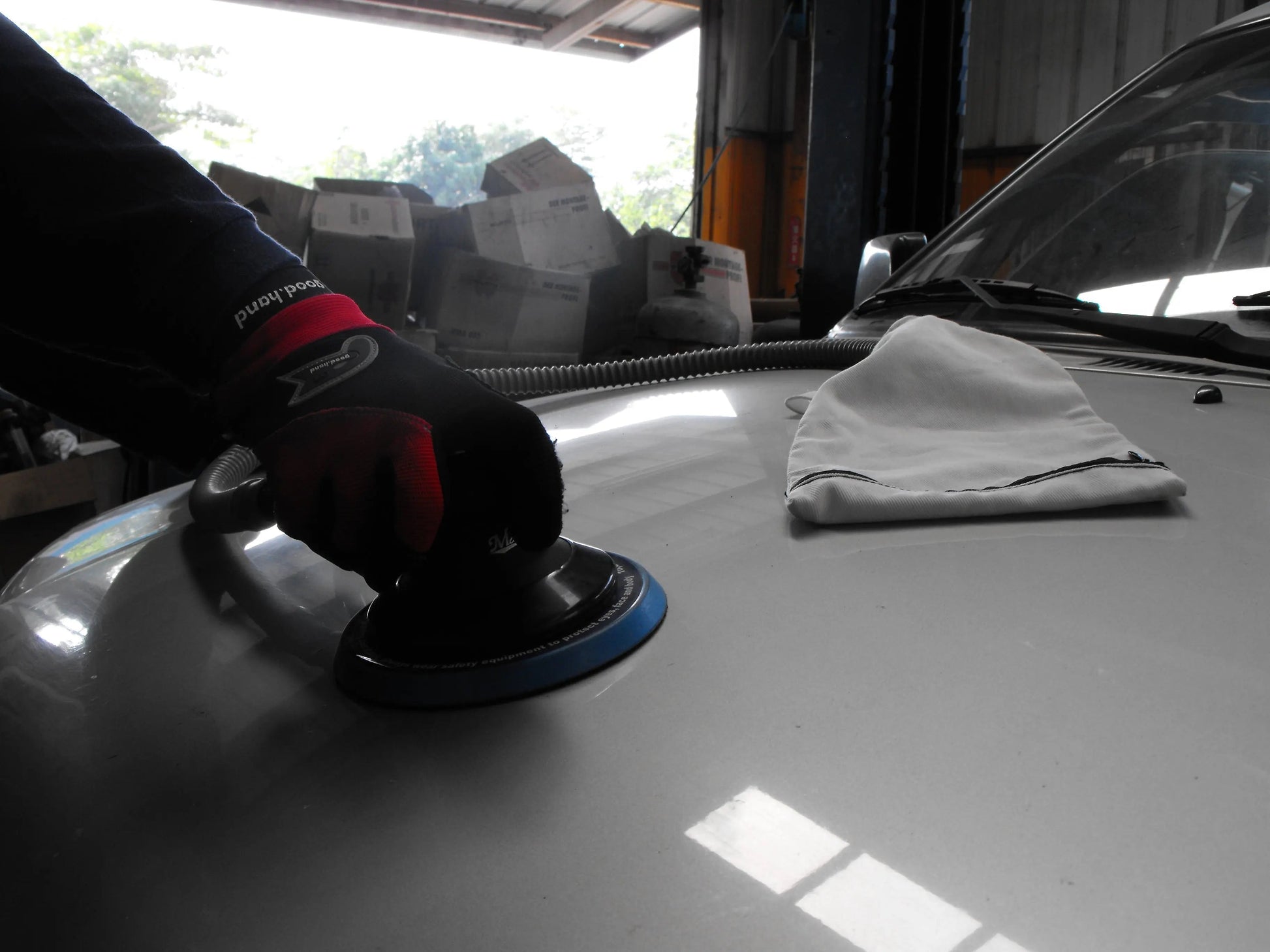 Master Palm Heavy Duty 5" Dual Action Random Orbital Palm Dust Collect Sander, 1.2 Hp, 0.1 Orbit Size - 57550 - USD $280 - Master Palm Pneumatic
