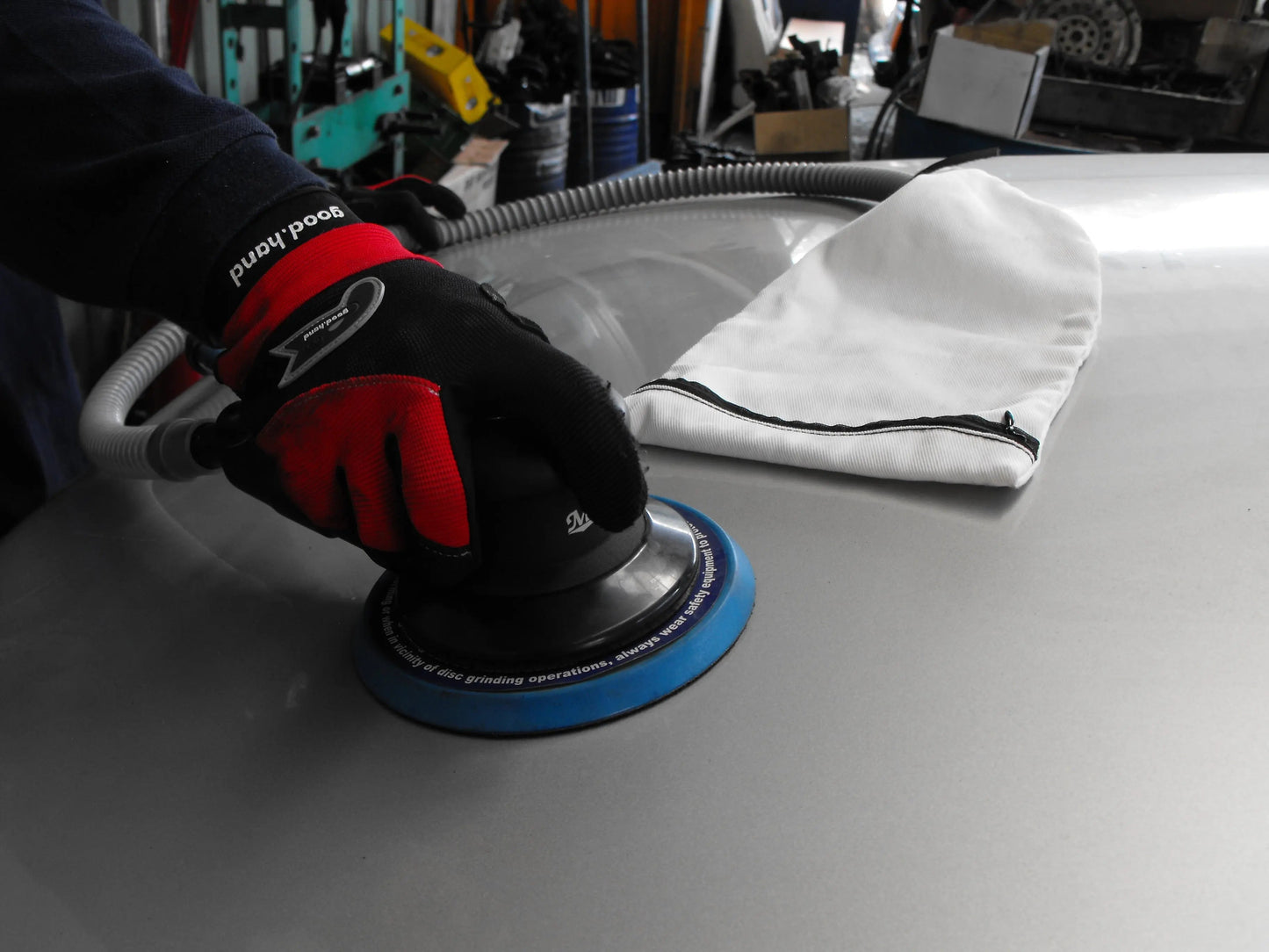 Master Palm Heavy Duty 5" Dual Action Random Orbital Palm Dust Collect Sander, 1.2 Hp, 0.1 Orbit Size - 57550 - USD $280 - Master Palm Pneumatic