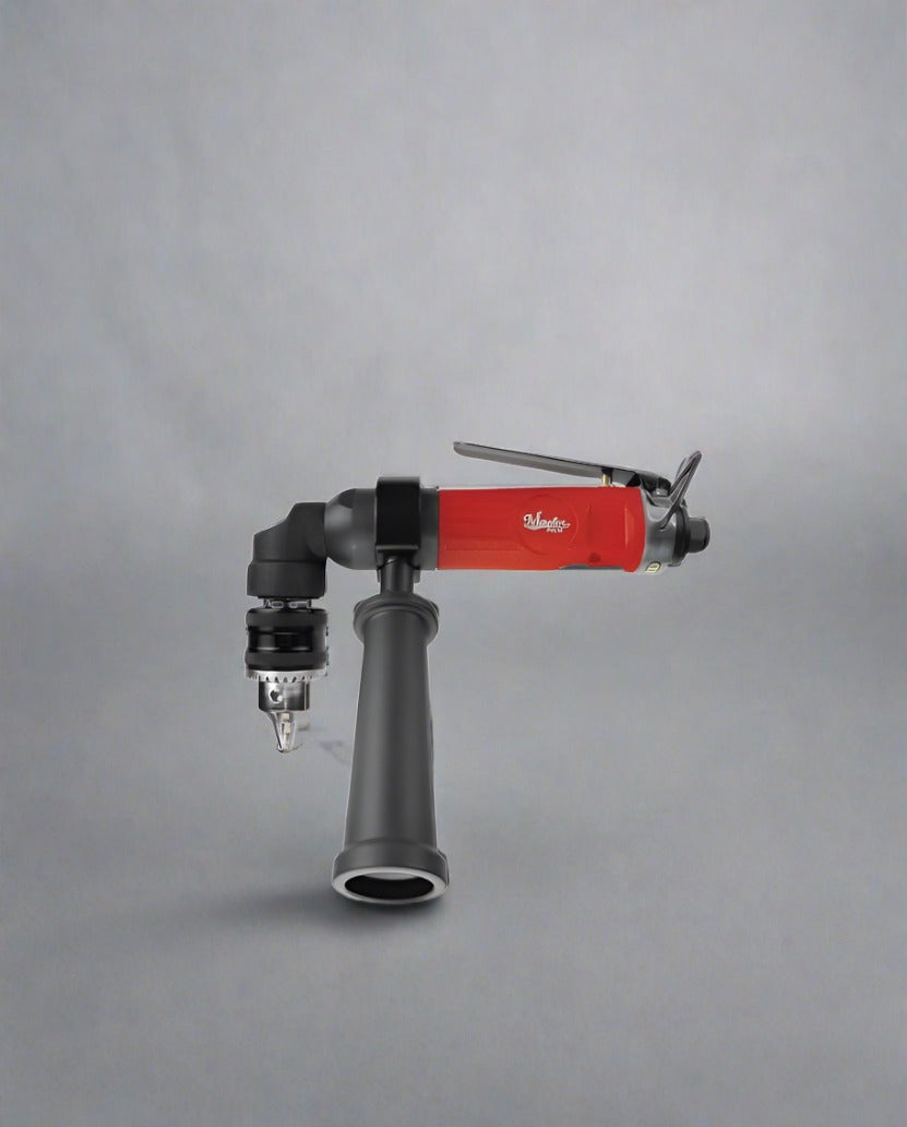 Master Palm 1/2-inch Low Profile Reversible Right Angle Air Drill With Side Handle, 500RPM - 28490 - USD $298.6 - Master Palm Pneumatic