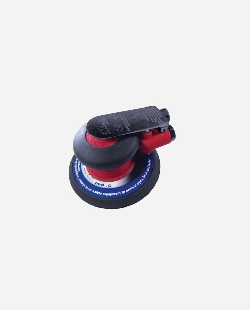 Master Palm 5-in Industrial Steadfast Low Height Random Orbital Sander with Screw-on Backing Pad - 57580 - USD $200 - Master Palm Pneumatic