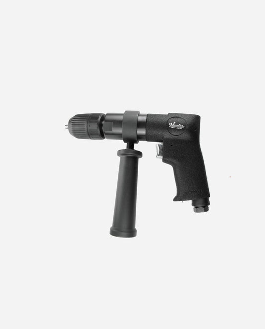 Master Palm Industrial 1/2" Air Drill with side Handle, Quick Change Chuck and Non-reversible