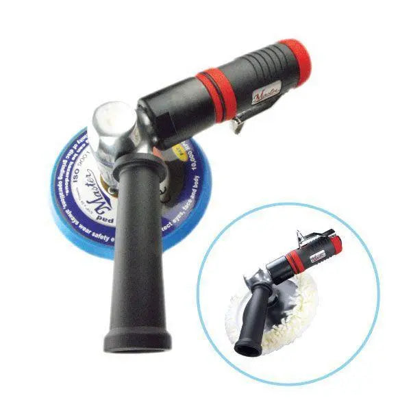 Master Palm 58400 Industrial 6" Large Pad Angle Polisher Set with side Handle, 2200 Rpm - 58400 - USD $315 - Master Palm Pneumatic