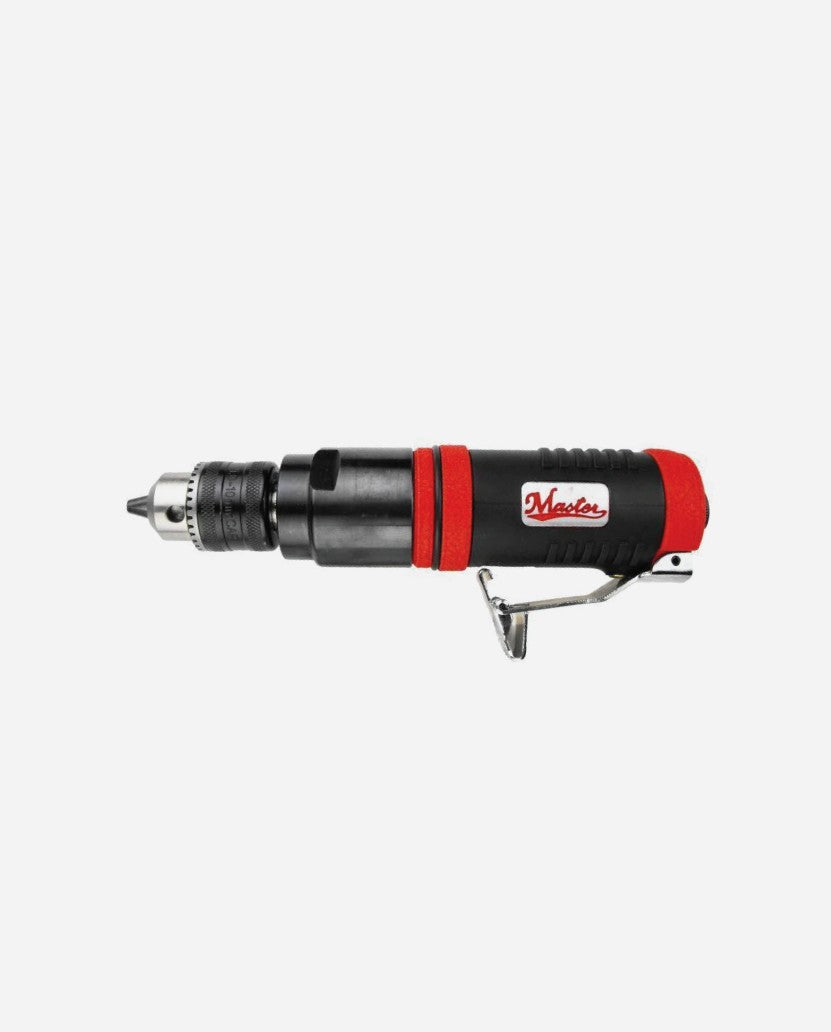 Master Palm 28680 Industrial Heavy Duty 3/8" Straight Inline Air Drill, Keyed Jacobs Chuck, 2500 Rpm, 0.9 Hp, Non-Reversible - 28680 - USD $250 - Master Palm Pneumatic